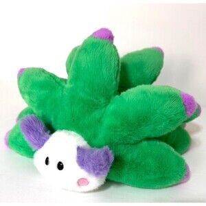 Build A Bear Workshop Green Leaf Sheep Purple Ears Plush Stuffed Animal EUC